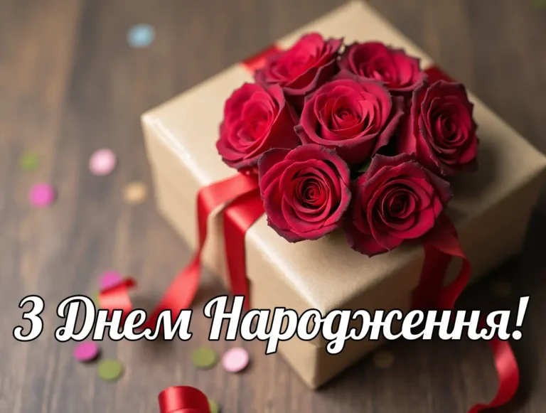 Картинки з днем народження жінці рози