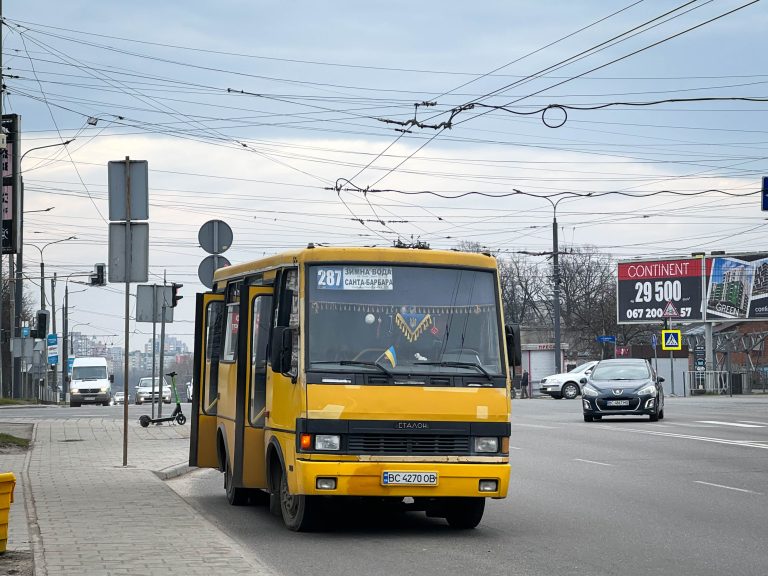 287 маршрутка (автобус) Львів: рух, зупинки