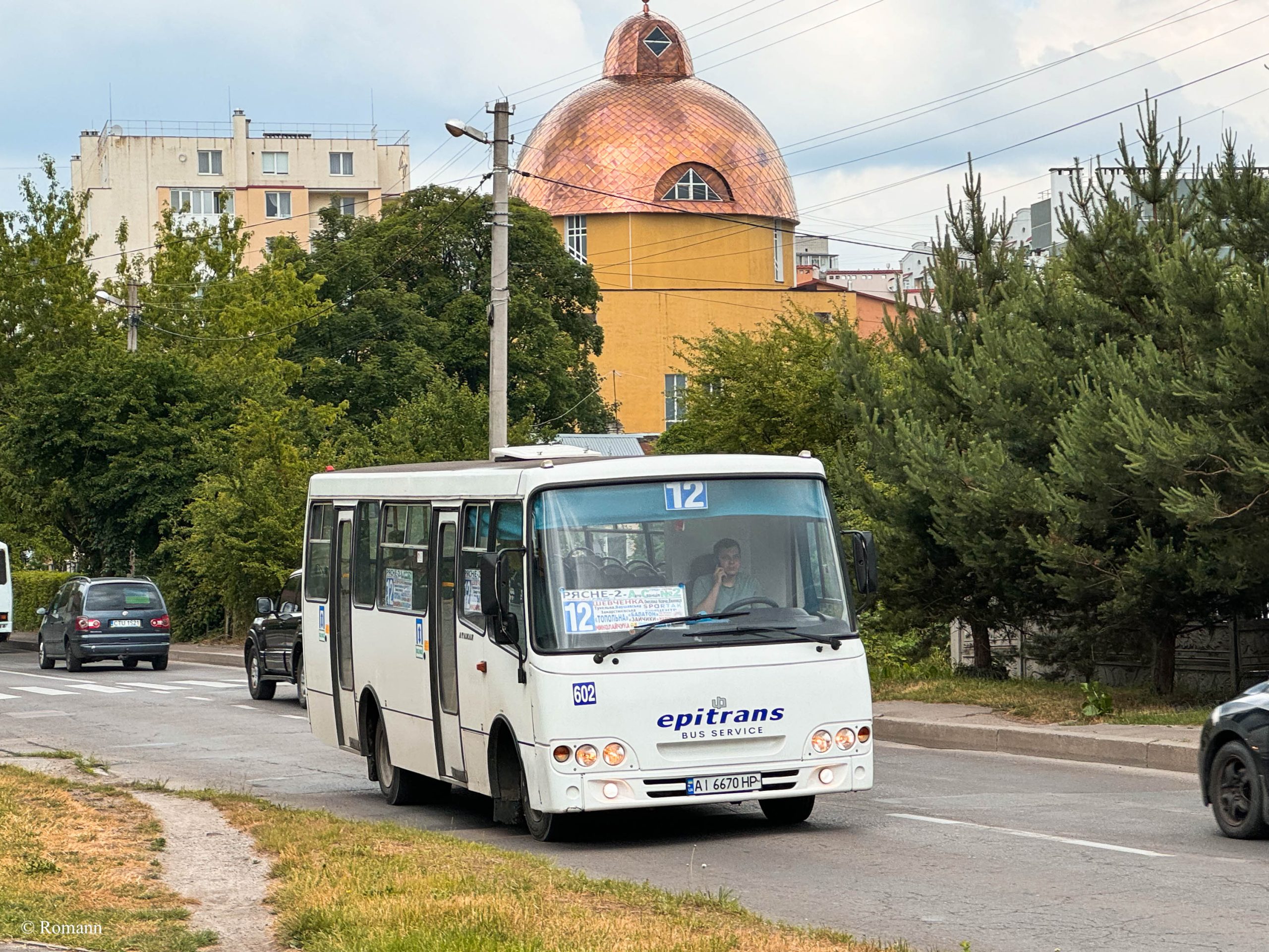 12 маршрутка (автобус) Львів: рух, зупинки