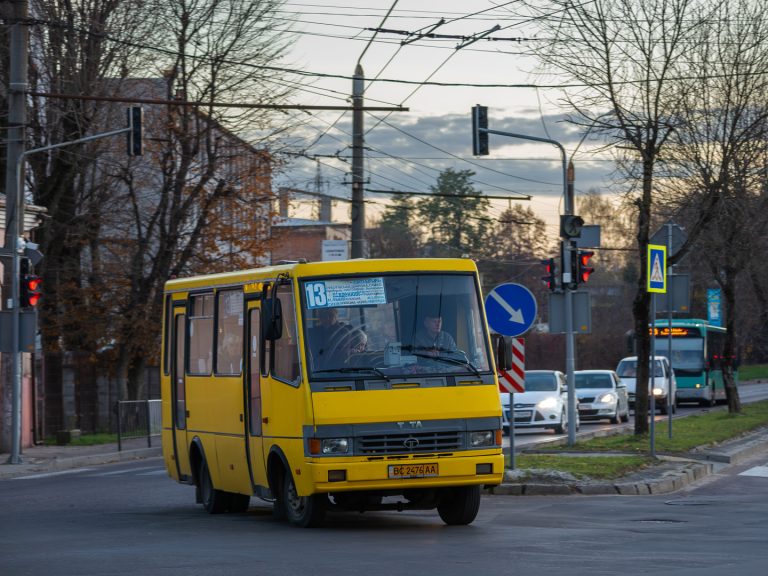 13 маршрутка (автобус) Львів: рух, зупинки