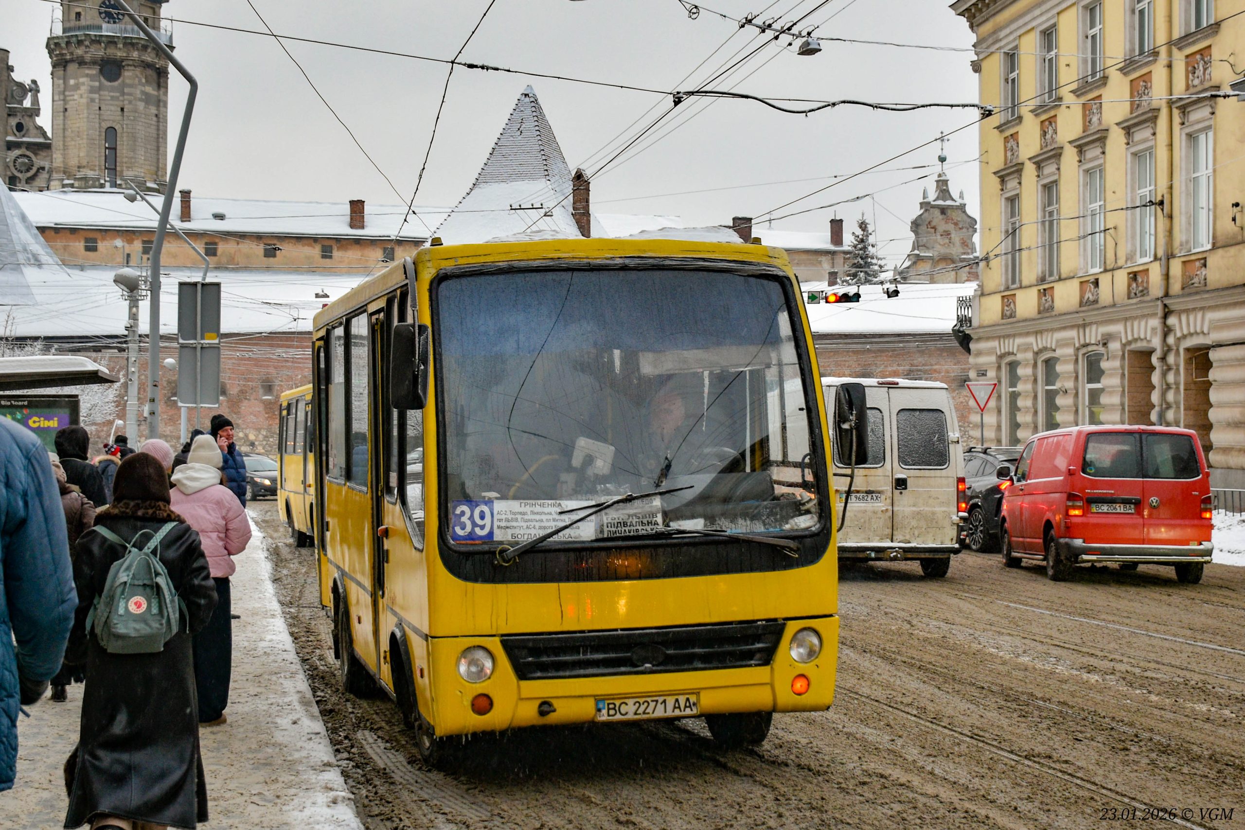 39 маршрутка (автобус) Львів: рух, зупинки