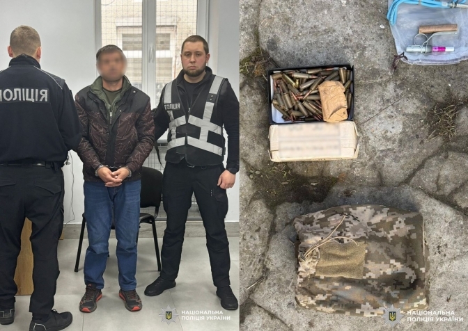 На Львівщині правоохоронці затримали чоловіка, який зберігав удома арсенал вибухівки