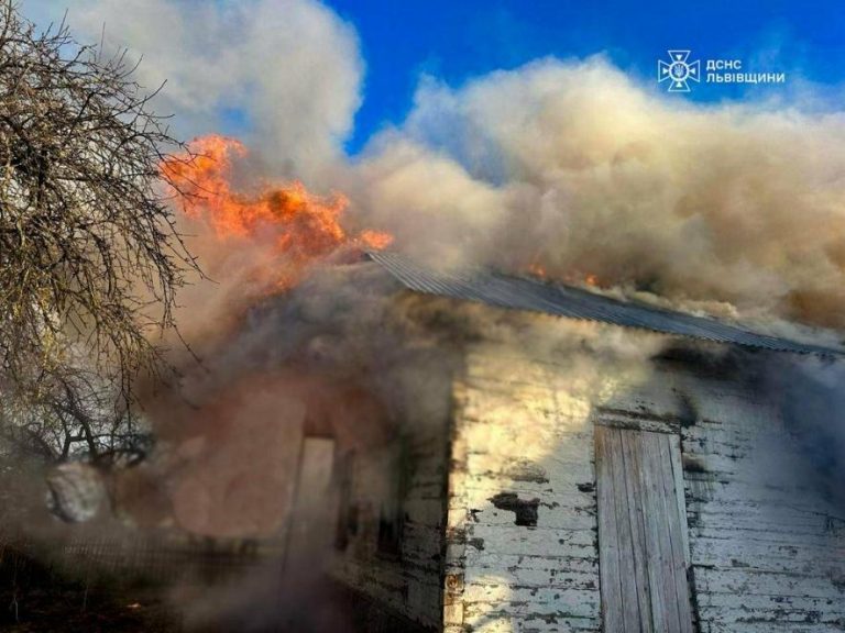 Під час гасіння пожежі на Львівщині рятувальники виявили загиблу жінку