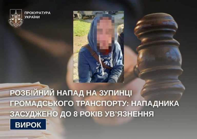 Львів’янина засудили до 8 років і конфіскації за побиття жінки та викрадення сумки на зупинці