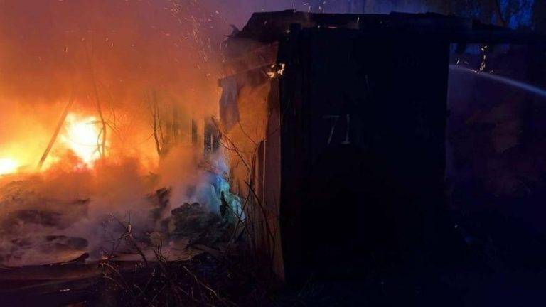 Підпал трави спричинив займання гаражів у Львові