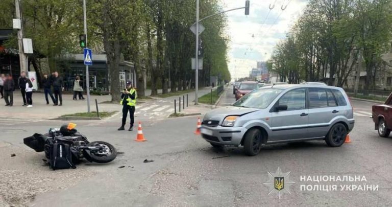 У Львові й передмісті зафіксовано дві ДТП за участю мотоциклістів