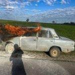 Уранці в Підкамені зайнявся ВАЗ: на Львівщині сталася пожежа