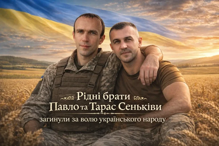 Жовківська громада прощалася з Павлом Сеньківим із Мокротина — його брат Тарас загинув торік на війні