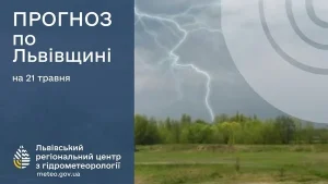 21 травня атмосферні фронти принесуть дощі на Львівщину