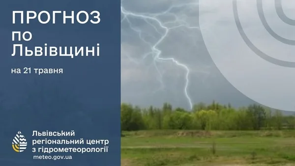 21 травня атмосферні фронти принесуть дощі на Львівщину