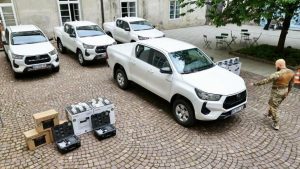 Під прапором «Помста Лева» Львів відправив на фронт дрони, автомобіль і зарядні станції