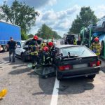 На Львівщині внаслідок потрійної ДТП за участю вантажівки травмувалися водій і пасажир Lada