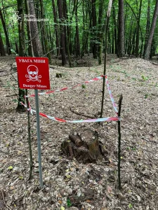 У Золочівському районі піротехніки ДСНС знешкодили артилерійський снаряд часів Другої світової війни