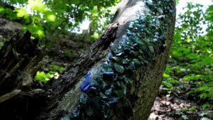 У львівському парку «Знесіння» презентували артінсталяцію зі скляних фрагментів минулого