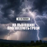 Львівщина чекає грози 13–14 липня — рятувальники наполягають на обережності