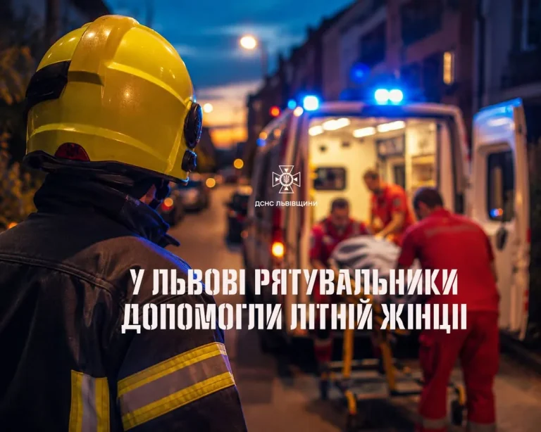 Через балкон у Львові рятувальники дісталися до травмованої пенсіонерки
