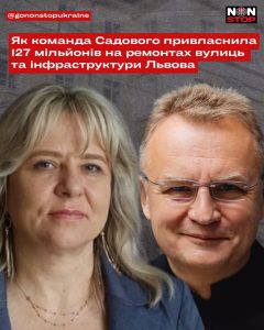 Оточення Садового освоїло 127 мільйонів на ремонті львівських вулиць та інфраструктури через привласнення коштів