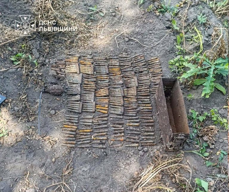 На Львівщині сапери за одну добу знешкодили гранату, 260 патронів та два артилерійські снаряди часів Другої світової війни