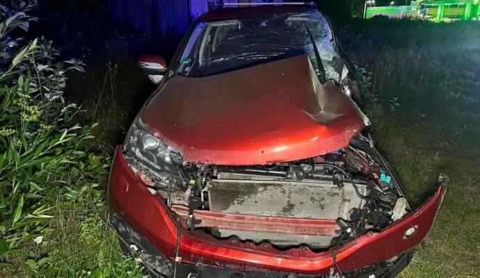 На Львівщині зіткнулися Honda та маршрутний автобус: у аварії постраждали три особи