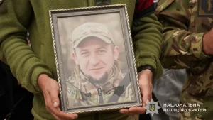 На Самбірщині попрощалися з поліцейським батальйону КОРД Андрієм Мельником
