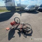 Біля Жидачева сталася аварія за участю водійки Fiat Scudo і велосипедистки