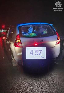 На Львівщині водія Dacia затримали за кермом із алкоголем у крові майже у 23 рази більше допустимого