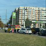 Автомобілі не розминулися на кільці Садового у Львові (ВІДЕО)