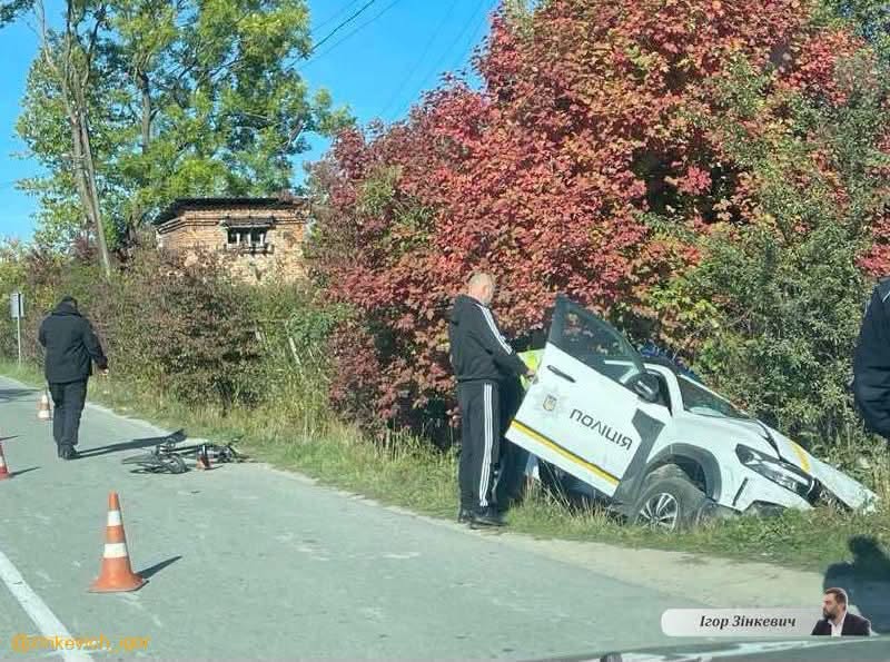 У Львівській області поліцейський автомобіль збив дитину