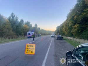 У Львівській області внаслідок зіткнення Toyota і Audi постраждали четверо осіб, у тому числі двоє дітей