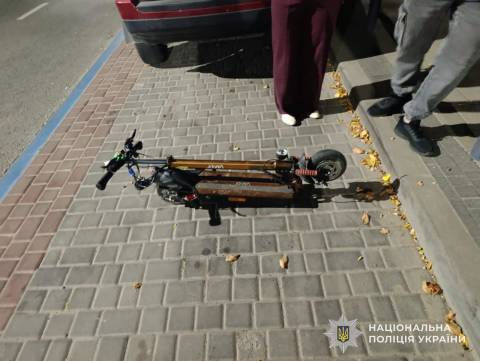 За один день на Львівщині у аваріях травмувалися двоє дітей на електросамокатах